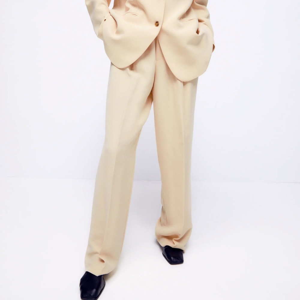 ZARA full length wide leg trousers/pants NWT